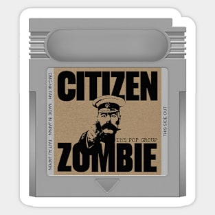 Citizen Zombie Game Cartridge Sticker
